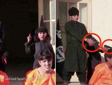 Νέα προπαγάνδα απ' το ISIS - Αθώα αγγελούδια δολοφονούν εν ψυχρώ κρατουμένους (φωτό, βίντεο)